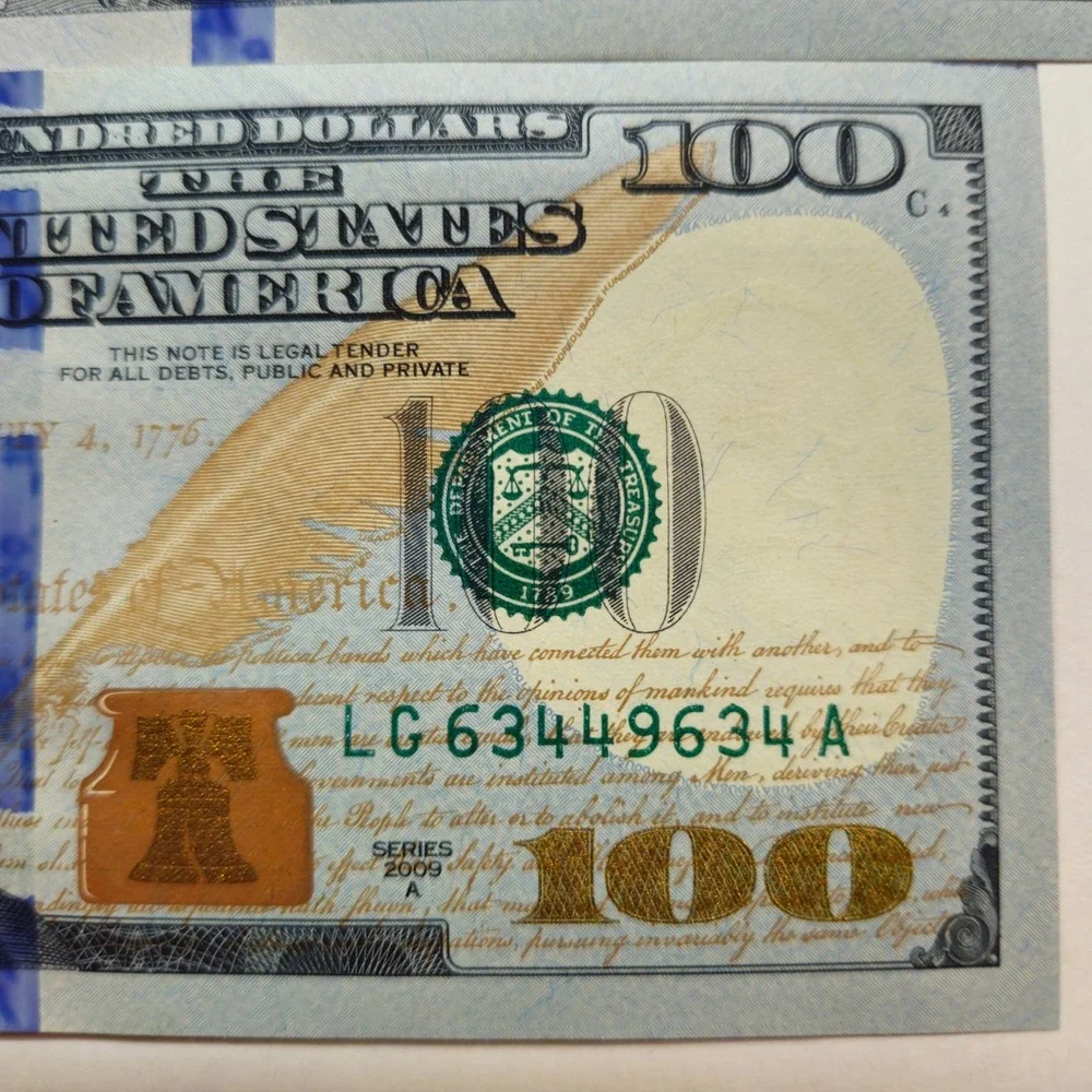 Uncirculated 100 USD Shipped within Hard Protective Sleeve - Series 2009A (B160)